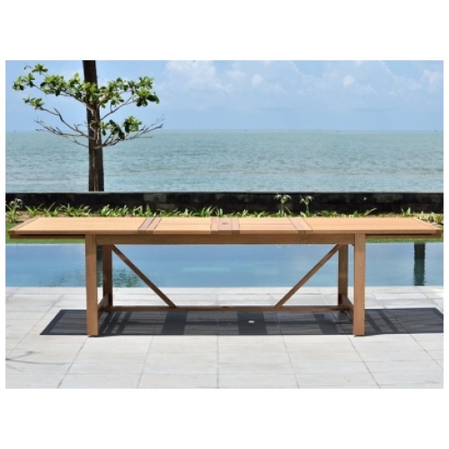 Amazonia Patio Dining Table, Light Brown
