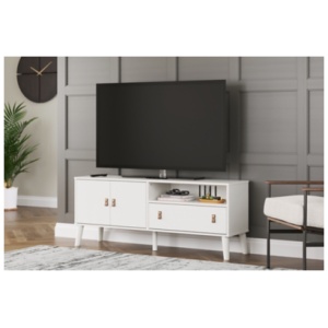 Aprilyn 2 Door 59" TV Stand with 1 Drawer, White