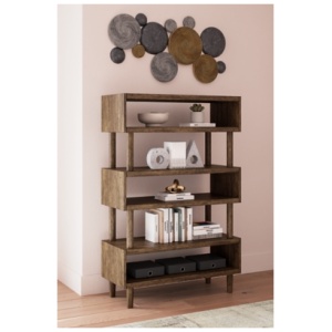 Austanny 62" Bookcase, Warm Brown