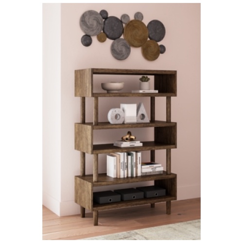 Austanny 62" Bookcase, Warm Brown