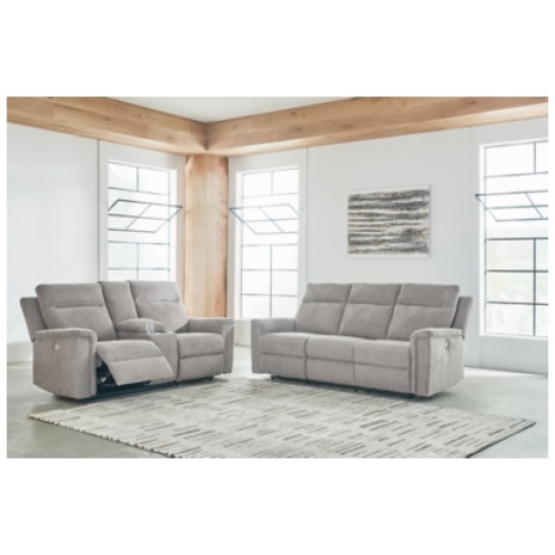 Barnsana Sofa and Loveseat, Ash