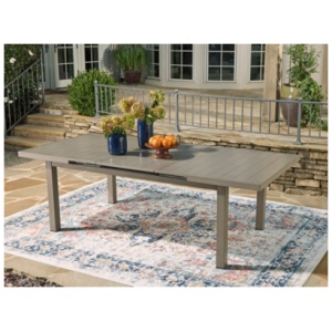 Beach Front Outdoor Extendable Dining Table, Beige