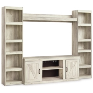 Bellaby Entertainment Center with 60" TV Stand, Whitewash