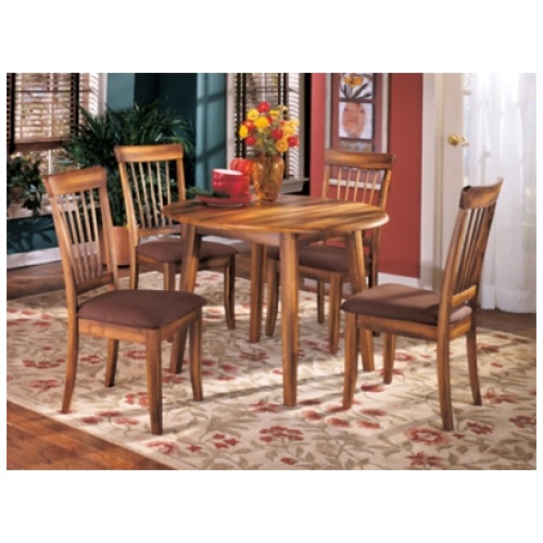 Berringer Dining Table and 4 Chairs, Rustic Brown