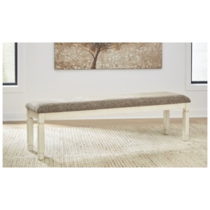 Bolanburg 65" Upholstered Dining Bench, Two-tone