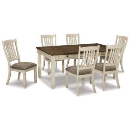 Bolanburg Dining Table and 6 Chairs, Two-tone