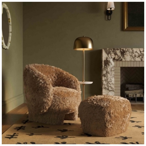 Britt Ottoman, Brown