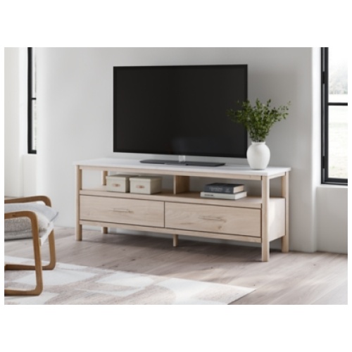 Cadmori 72" TV Stand, Two-tone