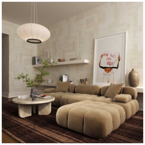 Calliope Ottoman, Brown