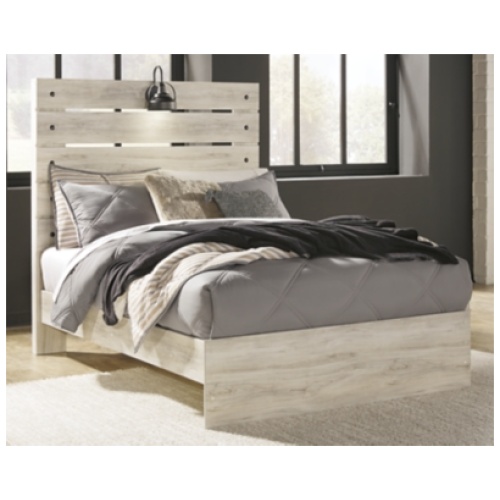 Cambeck Full Panel Bed, Whitewash