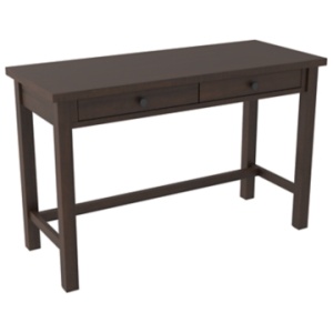 Camiburg 2 Drawer 47" Home Office Desk, Warm Brown