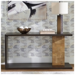Camlett Console Sofa Table, Brown