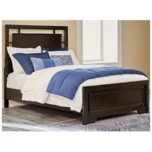 Covetown Full Panel Bed, Dark Brown