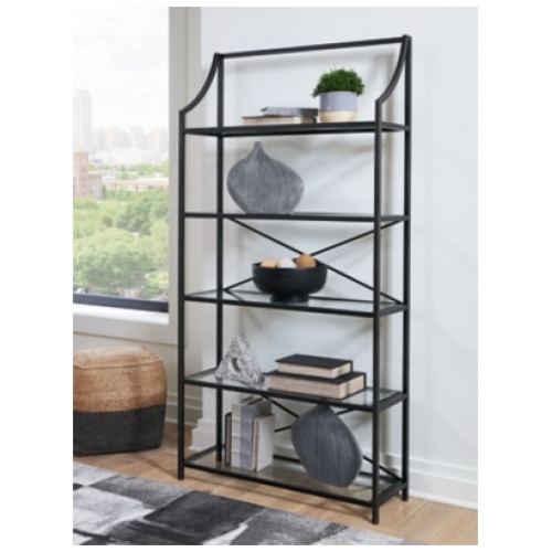 Dakerwell 72" Bookcase, Antique Black
