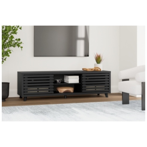 Danziar 72" TV Stand, Black