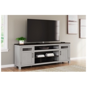 Darborn 88" TV Stand, Gray/Brown
