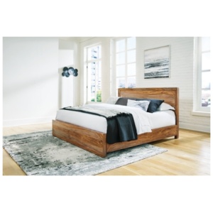 Dressonni Queen Panel Bed, Brown