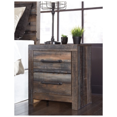 Drystan 22" 2 Drawer Charging Nightstand, Multi