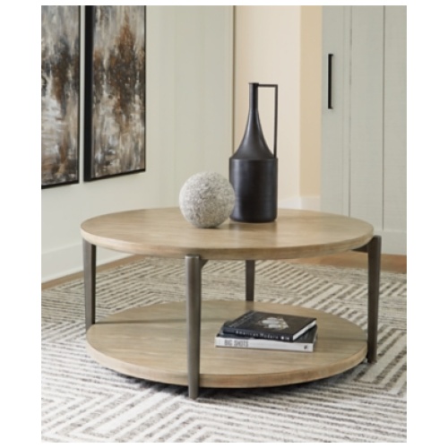 Dyonton Coffee Table, Light Grayish Brown