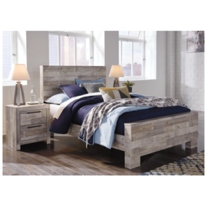 Effie Full Panel Bed, Whitewash