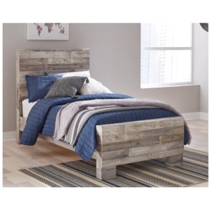 Effie Twin Panel Bed, Whitewash