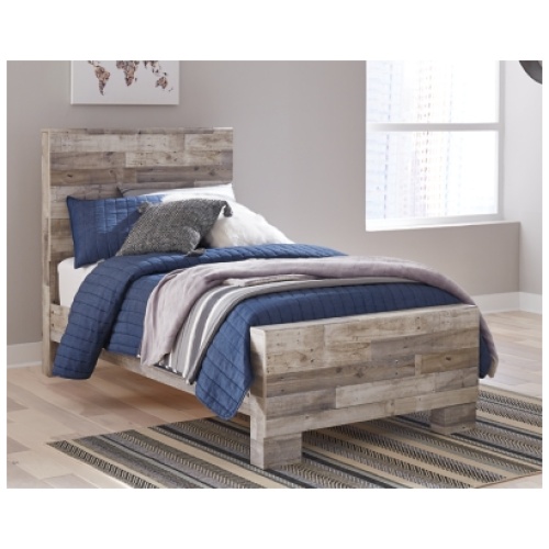 Effie Twin Panel Bed, Whitewash