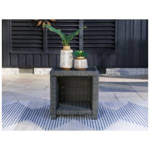 Elite Park Outdoor End Table, Gray
