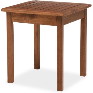 Eucalyptus Wood Side Table, Lancaster Outdoor Furniture Collection