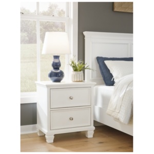 Fortman 25" 2 Drawer Nightstand, White
