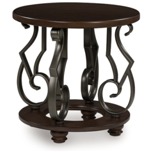 Frallyn End Table, Dark Brown