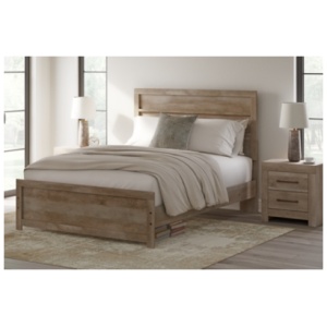 Gachester Queen Panel Bed, Tan
