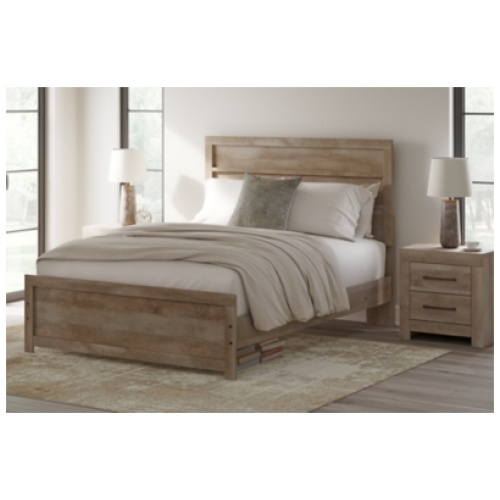 Gachester Queen Panel Bed, Tan