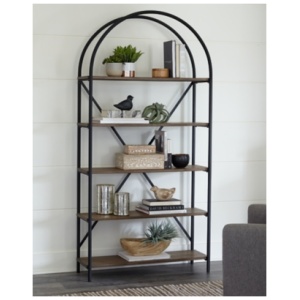 Galtbury 72" Bookcase, Brown/Black