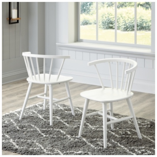 Grannen Spindle Back Dining Chair, White
