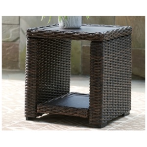 Grasson Lane Outdoor End Table, Brown