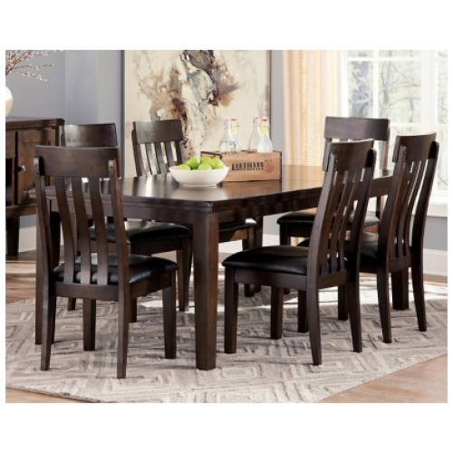 Haddigan 60"-78" Extendable Dining Table, Dark Brown, Wood