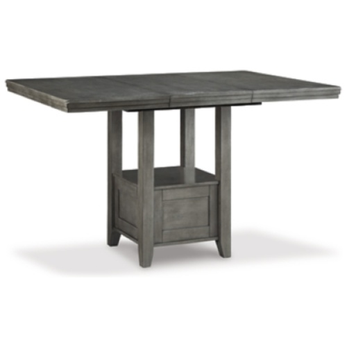 Hallanden Counter Height 42"-60" Extendable Dining Table, Gray, Wood
