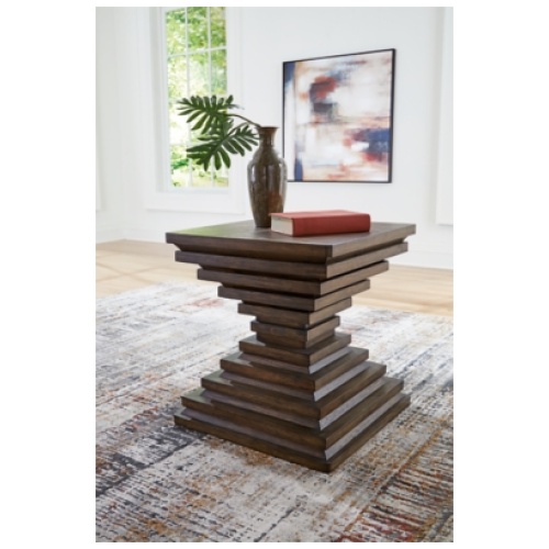 Hannodream End Table, Warm Brown