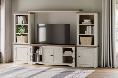 Havalance 4-Piece Entertainment Center with 67" TV Stand, Two-tone