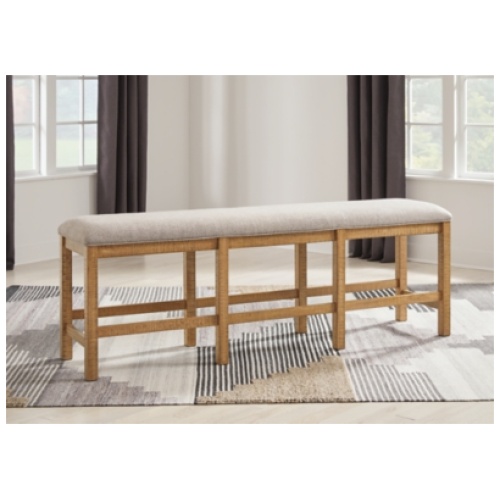 Havonplane 72" Counter Height Dining Bench, Brown