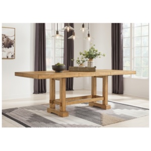 Havonplane Counter Height 72"-108" Extendable Dining Table, Brown, Wood