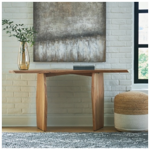 Holward Console Sofa Table, Natural
