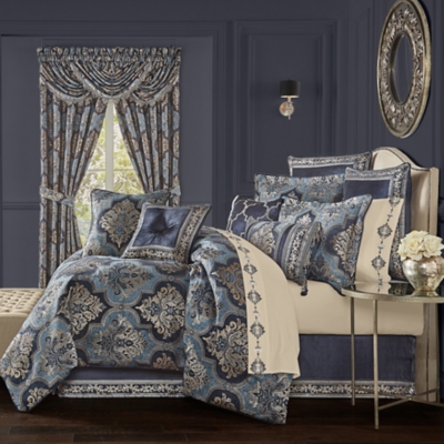 J. Queen New York Middlebury 4-Piece King Comforter Set, Indigo