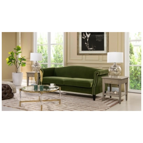 Jennifer Taylor home Elaine Sofa, Olive Green