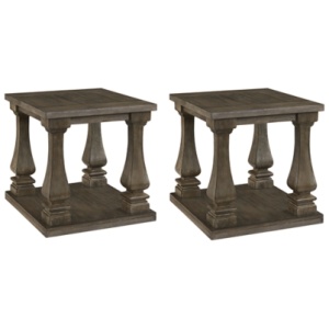 Johnelle 2 End Tables, Gray