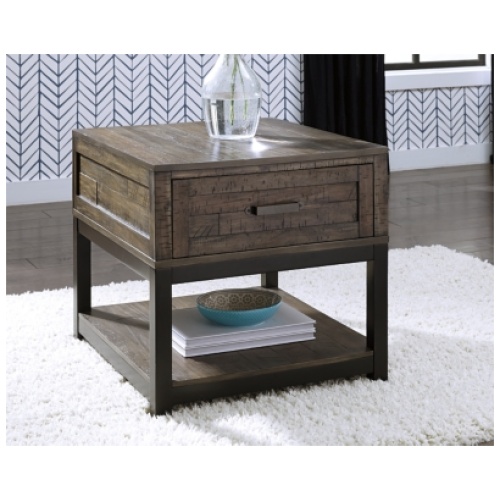 Johurst End Table, Grayish Brown