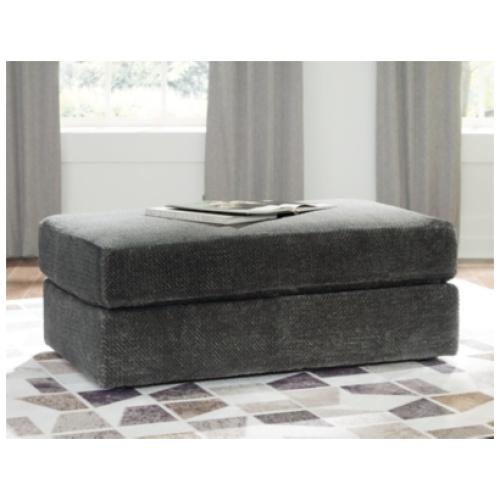 Karinne Oversized Accent Ottoman, Smoke