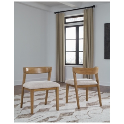 Kristiland Dining Chair, Gray/Light Brown