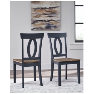 Landocken Dining Chair, Brown/Blue