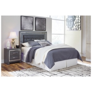 Lodanna Queen Upholstered Panel Headboard, Gray